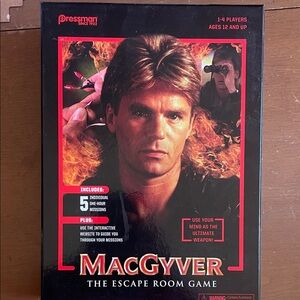 MacGyver Escape Room Game - Black and Red